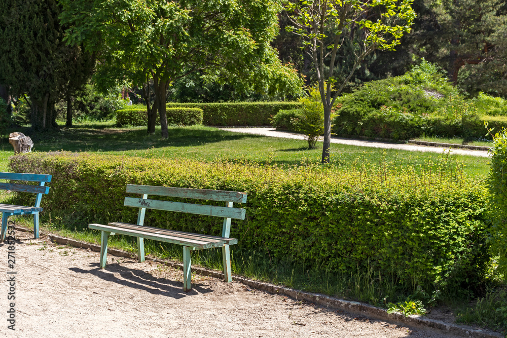 Panorama of Park St. Vrach in town of Sandanski, Bulgaria