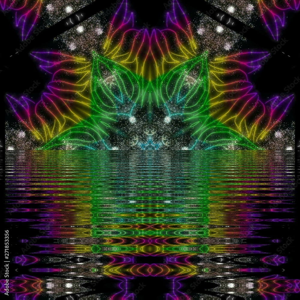 幻想的でカラフルな背景 Stock Illustration Adobe Stock