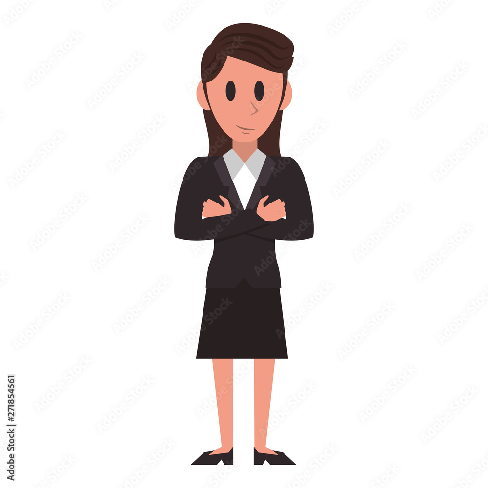 Executive businesswoman character cartoon Executive businesswoman character cartoon