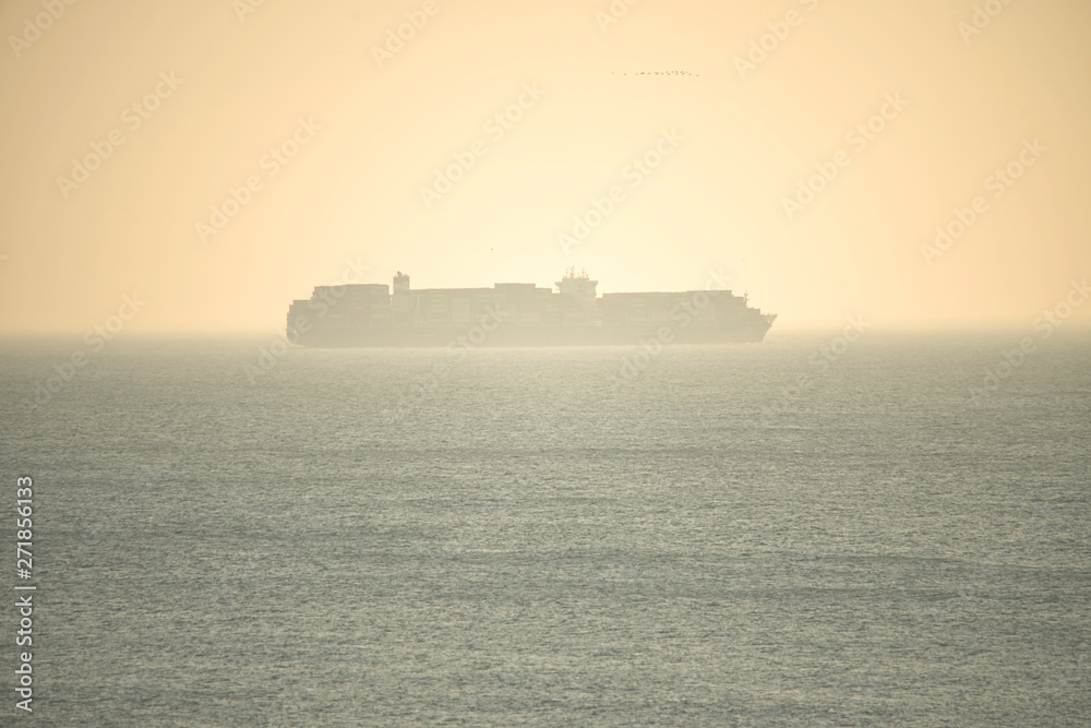 Ship in the mist Ship in the mist