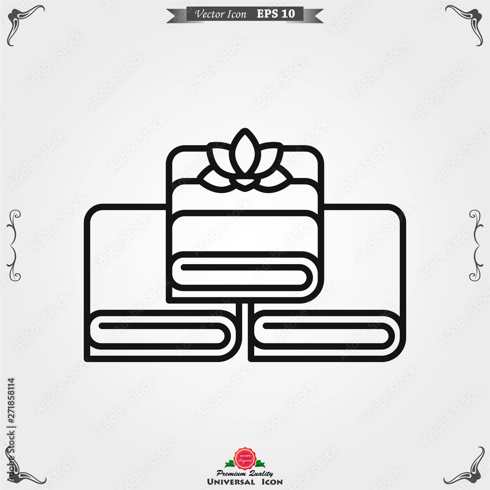 Aromatherapy icon, accessory for aromatherapy. Concept illustration for web site Aromatherapy icon, accessory for aromatherapy. Concept illustration for web site