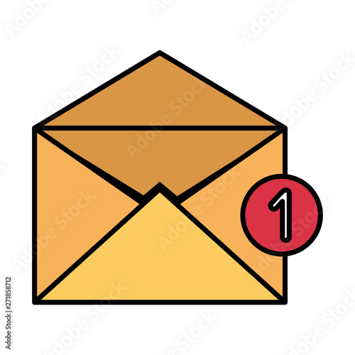 envelope mail with counter number