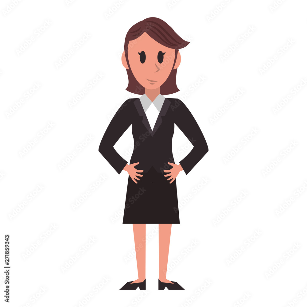 Executive businesswoman character cartoon Executive businesswoman character cartoon
