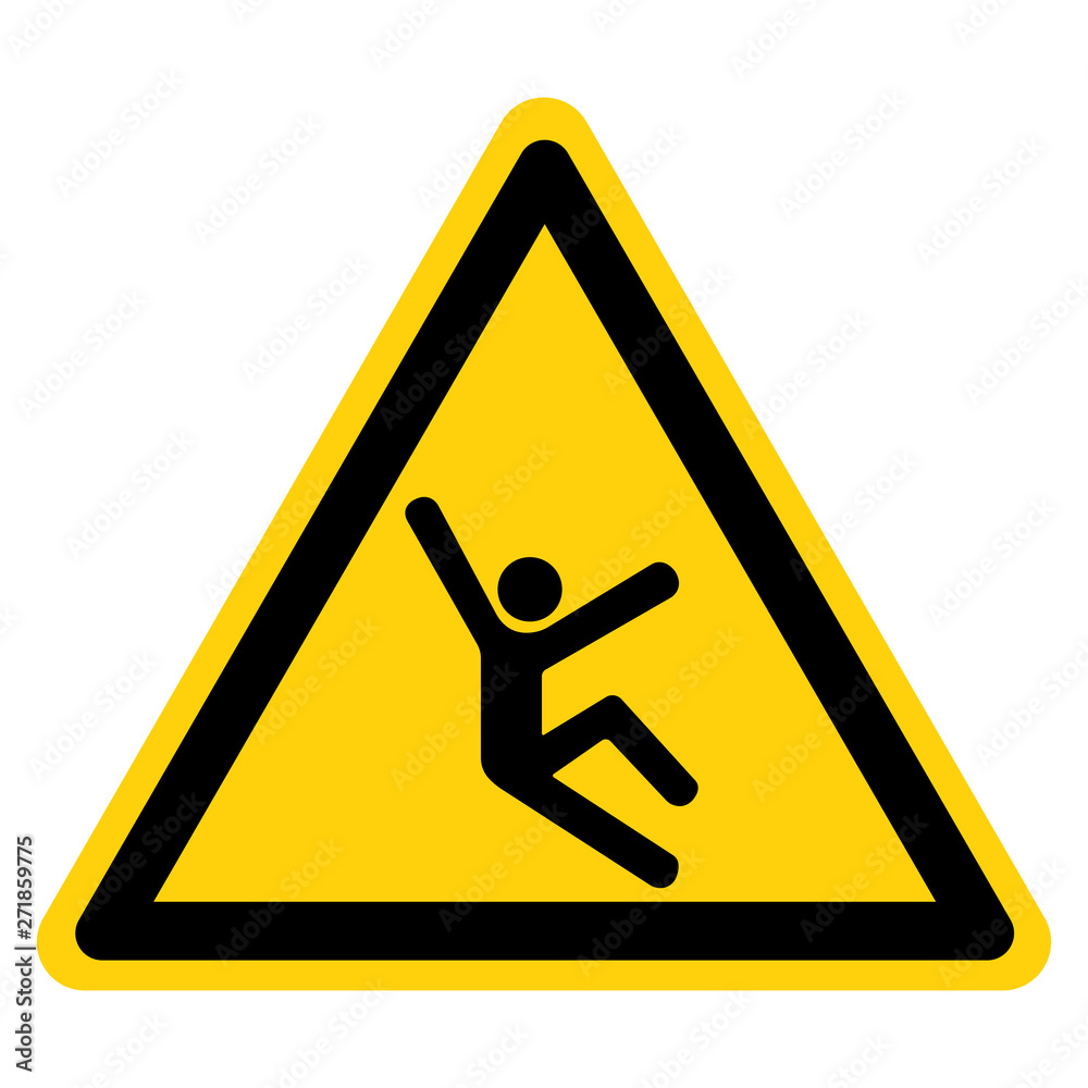 Climb Hazard Symbol Sign Isolate On White Background,Vector Illustration Climb Hazard Symbol Sign Isolate On White Background,Vector Illustration