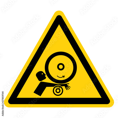 Arm in Rollers Symbol Sign Isolate On White Background,Vector Illustration