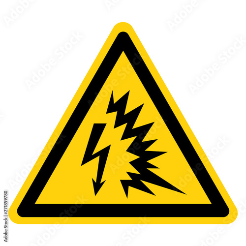 Arc Flash Symbol Sign Isolate On White Background,Vector Illustration