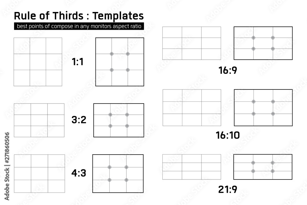 Composition Proportions template in any aspect ratio monitors Composition Proportions template in any aspect ratio monitors