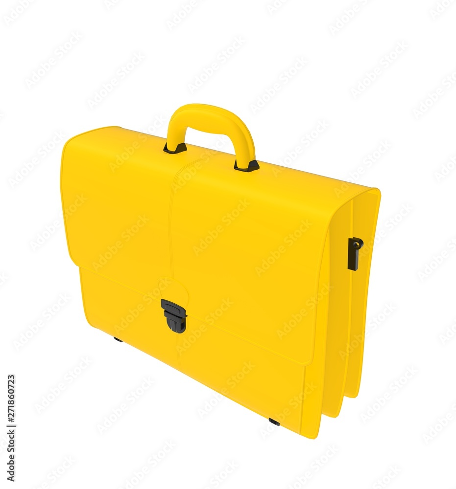 Business Bag isolated on White 3D Rendering Business Bag isolated on White 3D Rendering