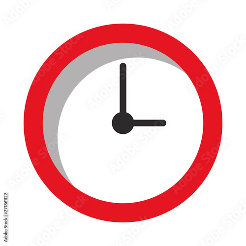 Free Download Wall clock round frame isolated symbol - GFXLoad