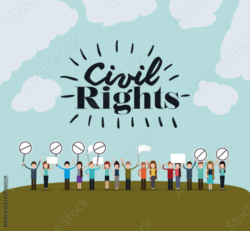civil rights design vector illustration