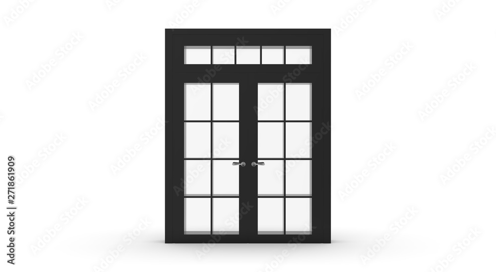 Door isolated on white 3D Rendering Door isolated on white 3D Rendering