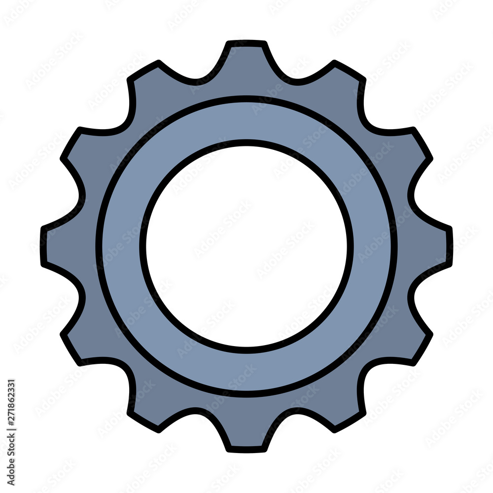 gear machine settings isolated icon gear machine settings isolated icon