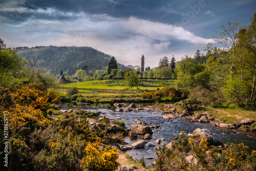 Glendalough in the Wicklow mountains photo