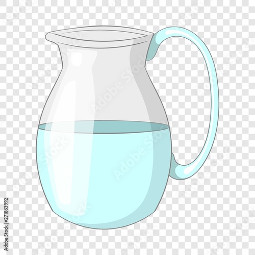Jug of milk icon. Cartoon illustration of jug of milk vector icon for web design