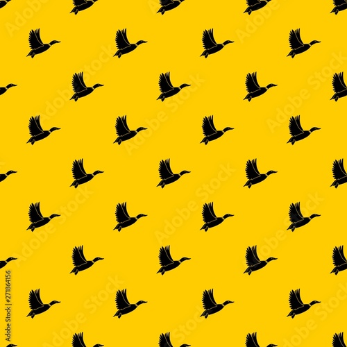 Duck pattern seamless vector repeat geometric yellow for any design