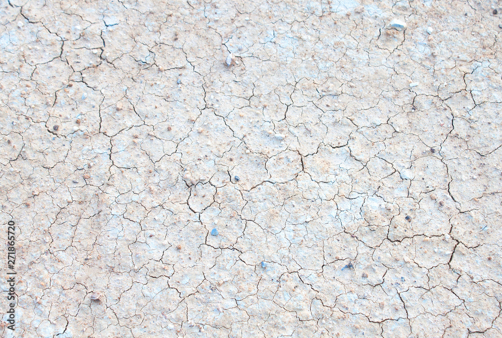 Cracked soil