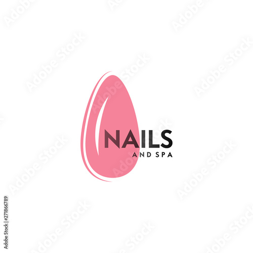 Canvas Print Nails and spa logo