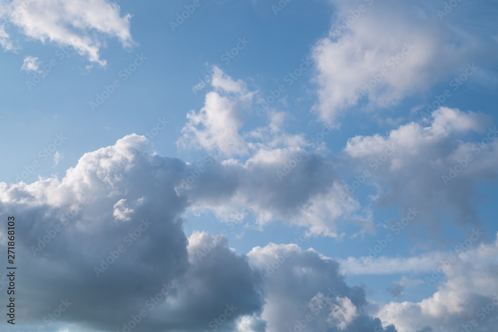 Fototapeta premium beautiful blue sky with clouds background.Sky clouds.