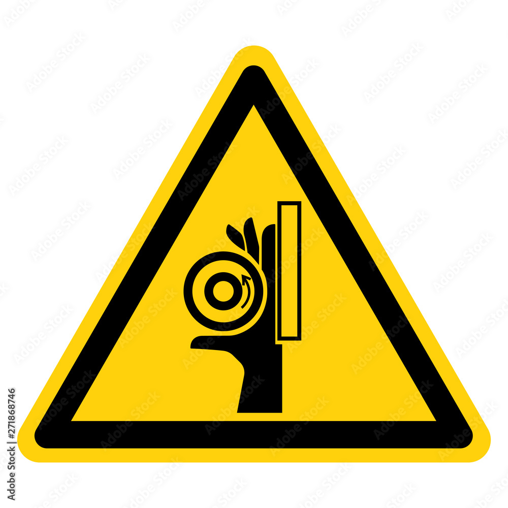 Hand Crush Roller Pinch Point Symbol Sign, Vector Illustration, Isolate On White Background Label .EPS10 Hand Crush Roller Pinch Point Symbol Sign, Vector Illustration, Isolate On White Background Label .EPS10