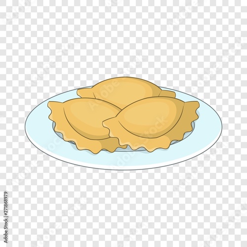Empanadas, meat pie icon. Cartoon illustration of Empanadas, meat pie vector icon for web