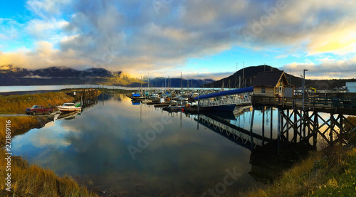 Haines Alaska Marina Sunset © Larry Gibson