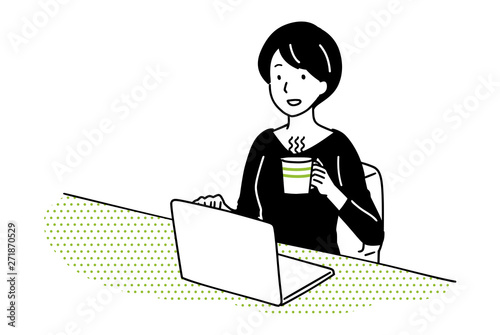 A housewife who operates a personal computer.