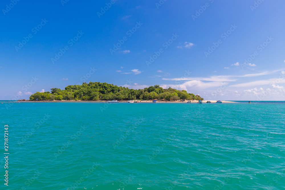 Beautiful landscape view from samet island in Thailand. Summer concept for background.