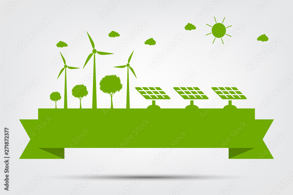 Concept World environment and Earth Symbol With cityscape ecology With Eco-Friendly Ideas,Vector Illustration Concept World environment and Earth Symbol With cityscape ecology With Eco-Friendly Ideas,Vector Illustration