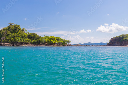 Beautiful landscape view from samet island in Thailand. Summer concept for background. © nonchanon