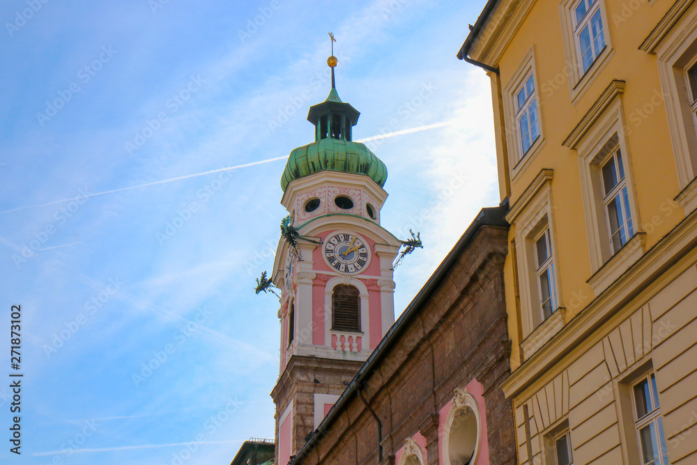 Beautiful architecture in city center of Innsbruck