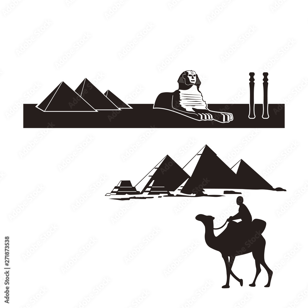 エジプトの街並みの背景 Stock Vector Adobe Stock