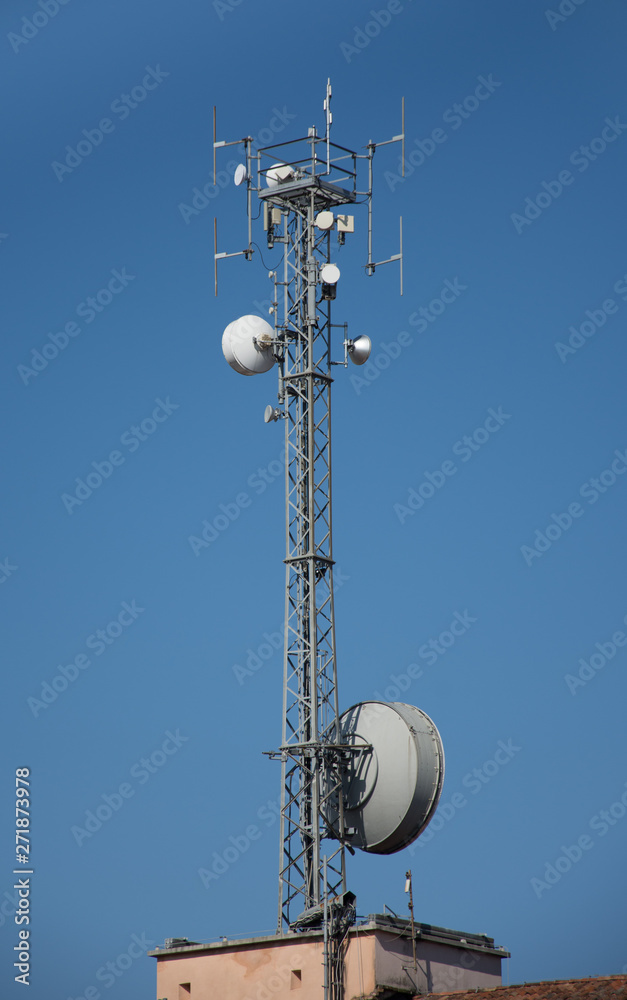 Antenna for mobile network,in venice ,Italy,2019