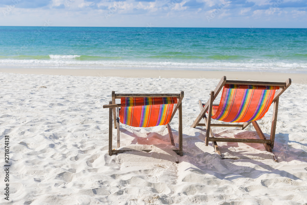 Tranquil beach summer scene. Exotic tropical beach landscape for background. Tranquil beach summer scene. Exotic tropical beach landscape for background.