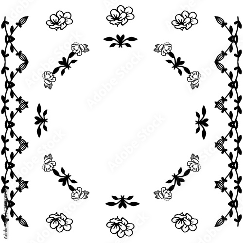 Vector illustration ornate wallpaper of flower frame for invitation card © StockFloral