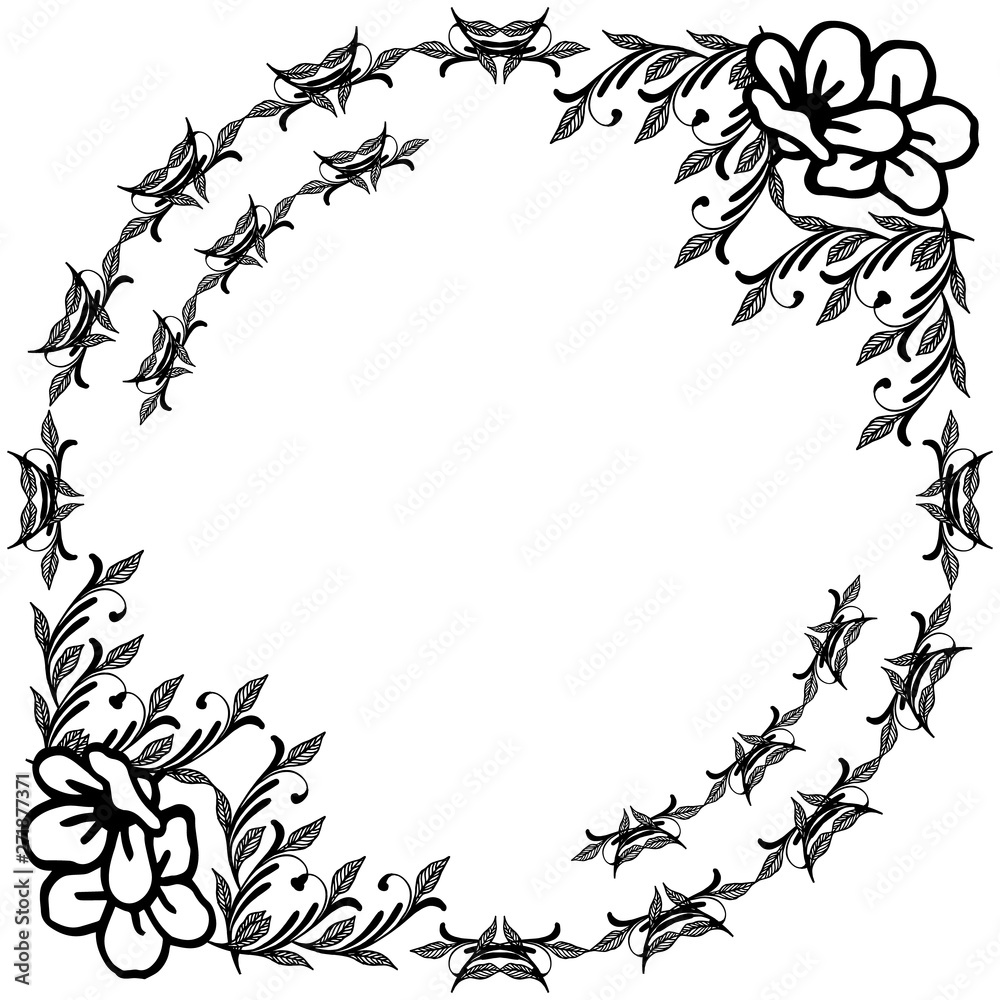 Obraz premium Vector illustration wallpaper design for flower frame