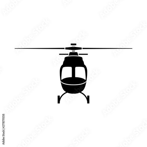 Helicopter Icon Front View