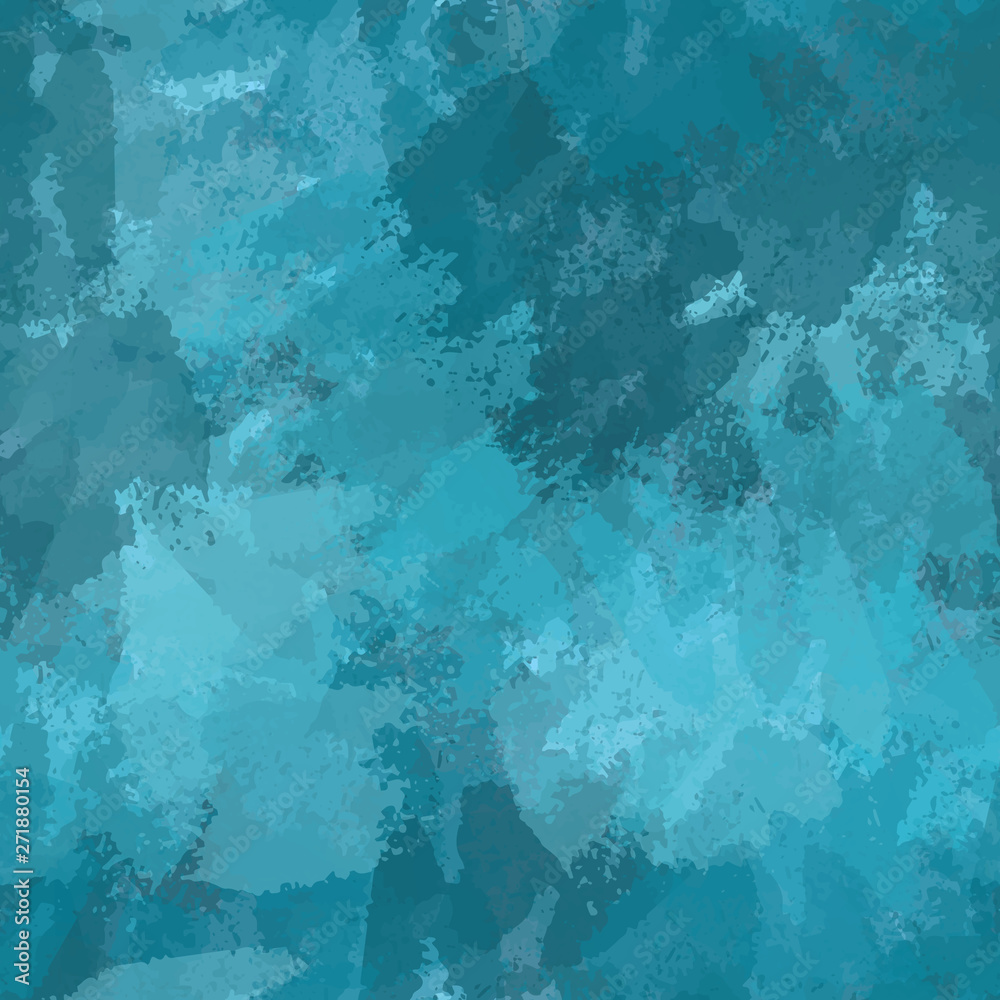 Seamless watercolor turquoise background. Abstract vector texture of ...