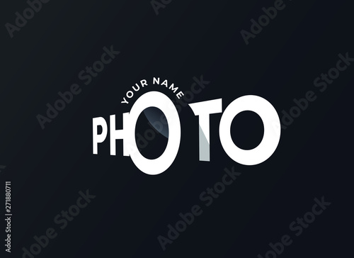 Photography Logo Vector design concept. Vector typography illustration