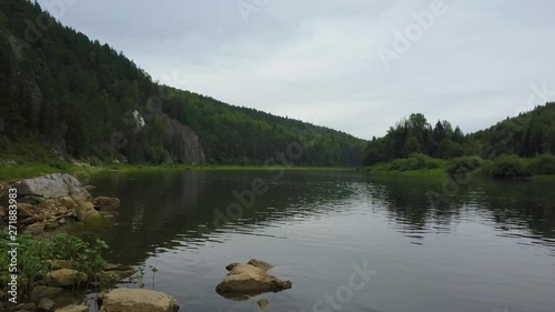 river forest landscape nature
