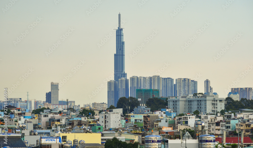 Fototapeta premium Skyline of Saigon (Ho Chi Minh City)