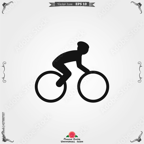 Athlete icon isolated on background vector illustration