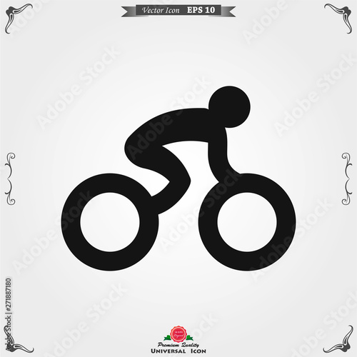 Athlete icon isolated on background vector illustration