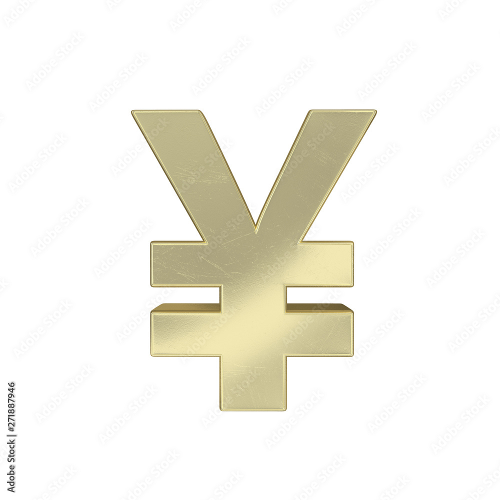 Gold symbol isolated on white background Gold symbol isolated on white background