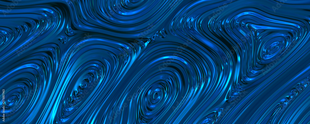 Wavy liquid blue background Wavy liquid blue background