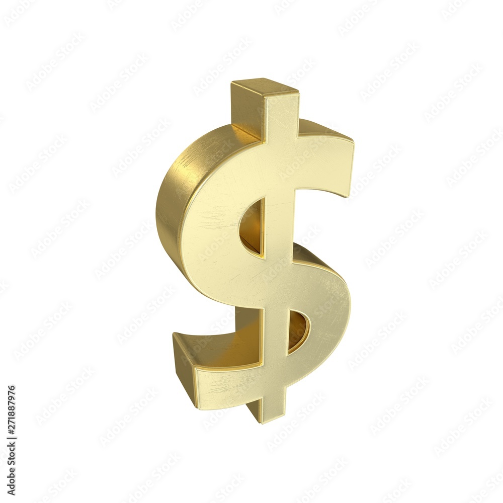 Gold symbol isolated on white background Gold symbol isolated on white background