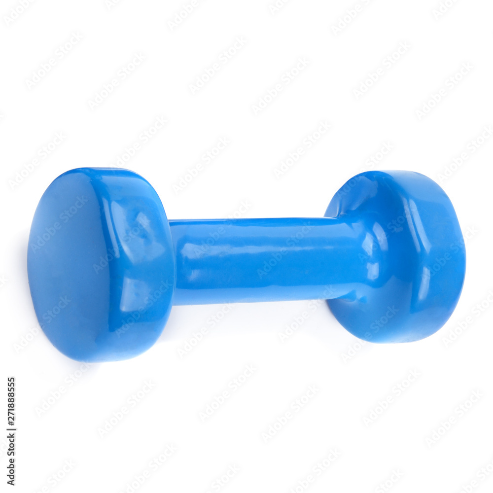 Dumbbell isolated on a white background. Dumbbell isolated on a white background.
