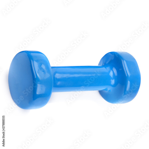 Dumbbell isolated on a white background.