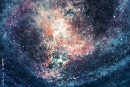 Fototapeta Naklejka Na Ścianę i Meble -  Cosmic universe star cloud and galaxy