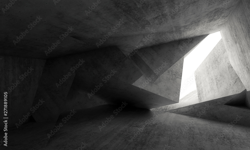 Abstract interior background 3d