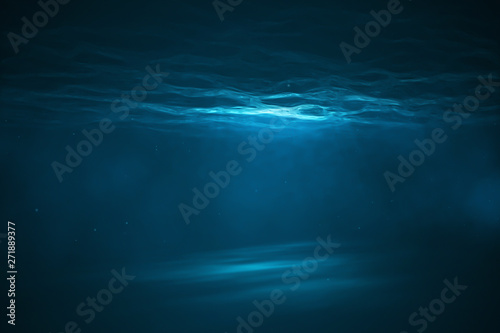 Canvas Print Underwater scene with light